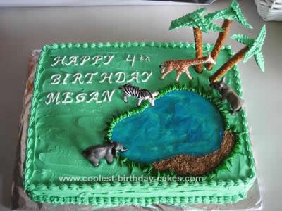 Homemade Birthday Cake on Coolest Safari Cake Design 61