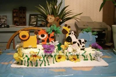  Craft Ideas Jungle Animals on Coolest Safari Shower Cake 46 21338341 Jpg