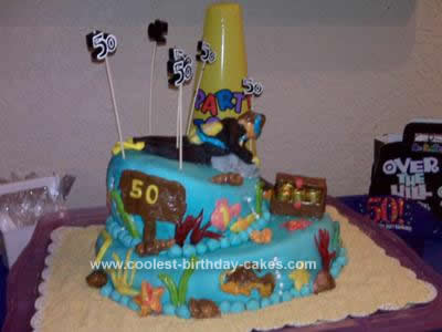 60th Birthday Cakes on Coolest Scuba Diver 50th Birthday Cake 46
