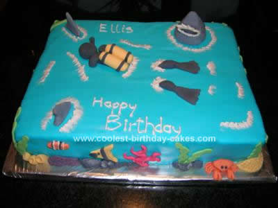  Coolest Birthday Cakes  on Coolest Scuba Diving Birthday Cake Design 3