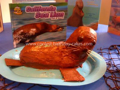 Homemade Sea Lion Cake
