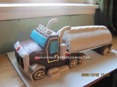 Fire Truck Birthday Party on Fondant Truck Cake