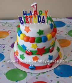 Elmo Birthday Cake on Coolest Sesame Street Birthday Cake Design 49