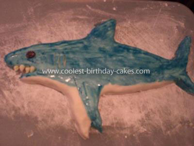 Birthday Cake Recipe on Birthday Cake Toppers  Cutter Shark Birthday Cake Happy Birthday