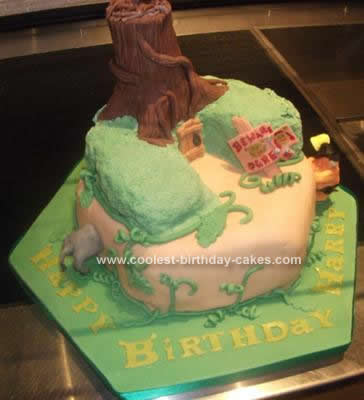 I made this Shrek Birthday Cake for my son 39s 9th birthday party and it 39s the