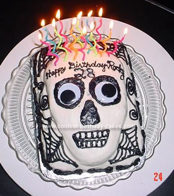 birthday cake 15. Coolest Skull Birthday Cake 15. by K. Mann (Ventura, CA)