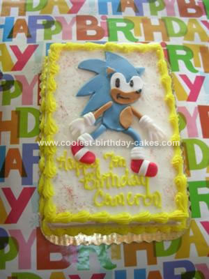 Sonic Birthday Cake on 