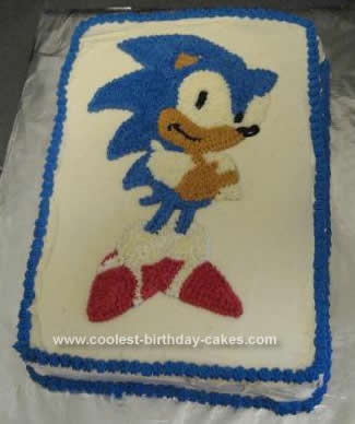 Sonic Birthday Cake on Give You A Shaun The Sheep Cake But It Seems That You Only Like Sonic