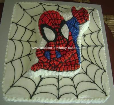 Birthday Cakes Images on Easy Spiderman Birthday Cake Free Machine Embroidery Birthday Cake