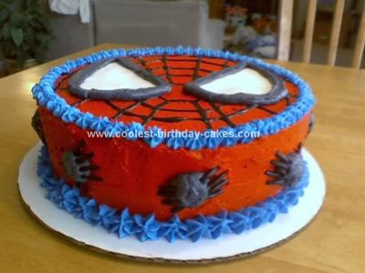 spiderman 3d cake. Homemade Spiderman Birthday