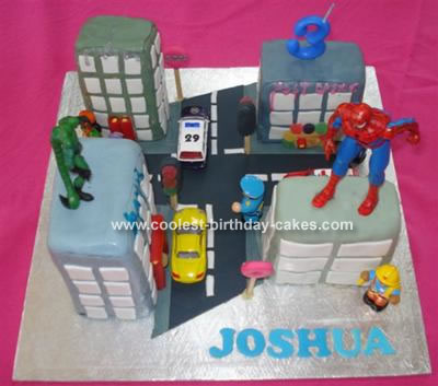 spiderman 3d model. spiderman 3d cake.