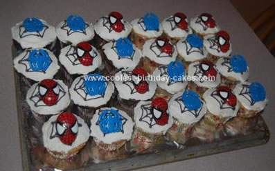 Spiderman Birthday Cake on Coolest Spiderman Cupcakes 61