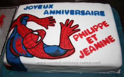 Batman Birthday Cake on Coolest Spiderman Spider Birthday Cake 119