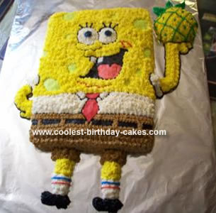 Simple Birthday Cakes on Coolest Spongebob Birthday Cake 129