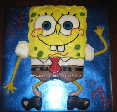 Spongebob Birthday Cakes on Coolest Spongebob Luau Birthday Cake 259 21559979 Pictures