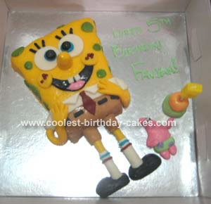 Belle Birthday Party on Coolest Spongebob Cake 113