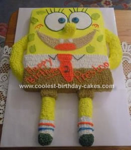 Spongebob Birthday Cake on Pin Coolest Homemade Spongebob Birthday Cake Photos Cake On Pinterest