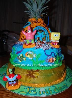 Ideas Year  Birthday Party on Coolest Spongebob Pineapple House Cake 12