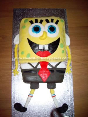 Homemade Birthday Cake on Coolest Spongebob Squarepants Birthday Cake 154
