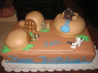 Star Wars Birthday Cake on Coolest Star Wars Village Birthday Cake 10