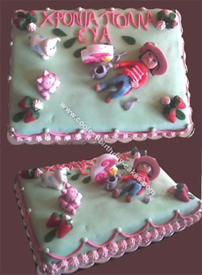Strawberry Shortcake Birthday Cakes on Coolest Strawberry Shortcake Sugarpaste Cake 37