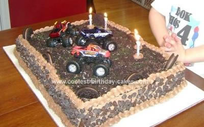 Monster Truck Birthday Cakes on Chocolate Cake Monster