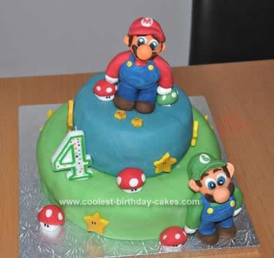 Mario Birthday Cakes on Coolest Super Mario Birthday Cake 97