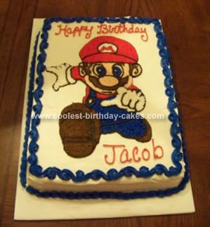 Mario Birthday Cake on Coolest Super Mario Bros Birthday Cake 20