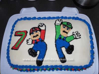 Super Mario Birthday Cake on Coolest Super Mario Bros Birthday Cake 75