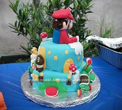 Mario Birthday Cakes on Coolest Super Mario Brothers Birthday Cake 76