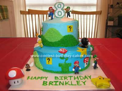 Mario Birthday Cakes on Coolest Super Mario Brothers Birthday Cake 80