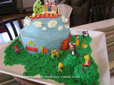 Mario Birthday Cakes on Coolest Super Mario Brothers Birthday Cake 87