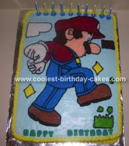 Super Mario Birthday Cake on Mario Tracing