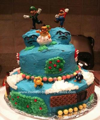 Mario Birthday Cakes on Coolest Super Mario Cake 49