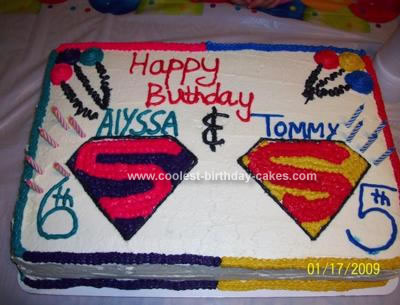 Super  Birthday Party Supplies on Supergirl Cake
