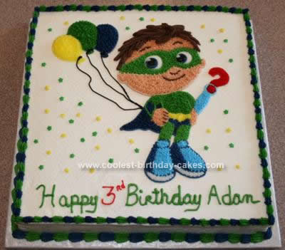 Cool Birthday Cakes on Coolest Superwhy  Birthday Cake 4