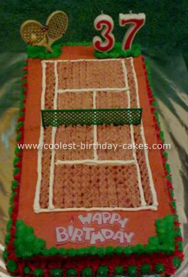 Birthday Cakes Images on Coolest Tennis Court Birthday Cake