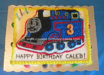 Thomas  Train Birthday Cakes on Pin Homemade Thomas The Tank Engine 4th Birthday Cake Cake On