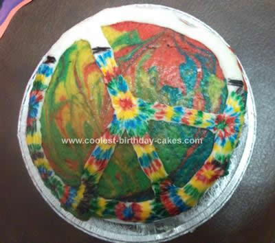Peace Sign Birthday Cakes on Coolest Tie Dye Peace Cake 6