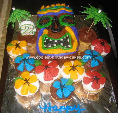 Cupcake Birthday Cakes on Coolest Tiki Mask Cake 18