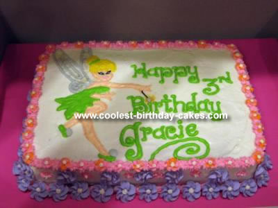 Baby Birthday Cake on Coolest Tinkerbell Cake 20