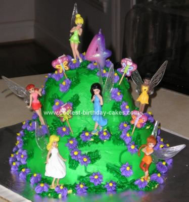 Homemade Birthday Cakes on Coolest Tinkerbell Cake 32