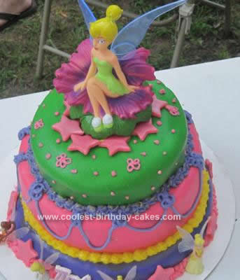 Tinkerbell Birthday Cake on Coolest Tinkerbell Cake Design 93