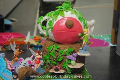 Tinkerbell Birthday Cake on Coolest Tinkerbell Fairy Cake 125