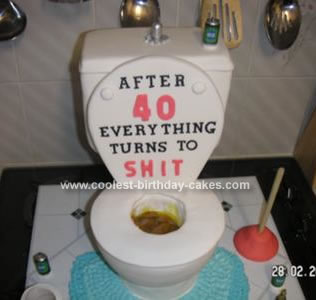 40th Birthday Cake on Coolest Toilet Birthday Cake 10