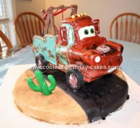 Cars Birthday Cakes on Coolest Tow Mater Cake 15