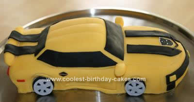 Transformers Birthday Cake on Coolest Transformer Bumblebee Car Cake 57