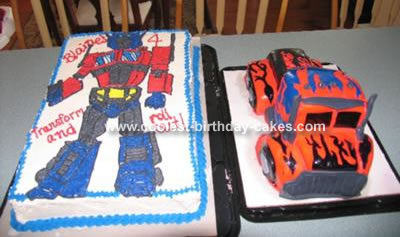 Transformers Birthday Cake on Coolest Transformers Optimus Prime Cake 13