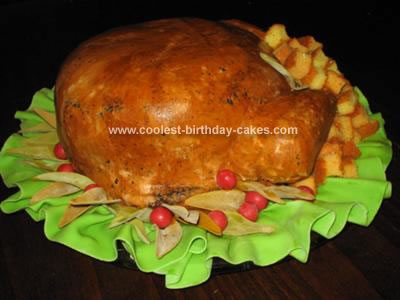 images of thanksgiving cakes.  me to make this turkey cake for her family's Thanksgiving dinner.