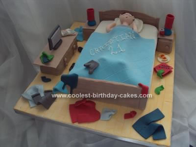 Princess Birthday Cake on Coolest Untidy Bedroom 21st Birthday Cake 8